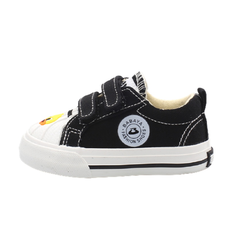 芭芭鸭宝宝鞋1-3岁软底学步鞋男女童透气百搭帆布鞋