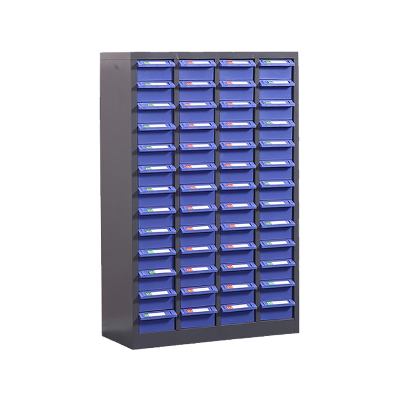 臻远零件柜抽屉式工具柜 52抽蓝色无门大号