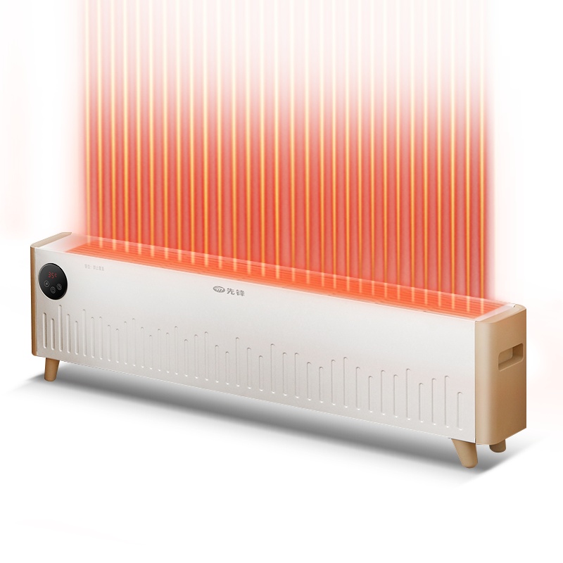 先锋(SINGFUN) 踢脚线取暖器家用智能遥控电暖气对流式苏宁自营全屋升温温度可调电暖器 DTJ-T12R