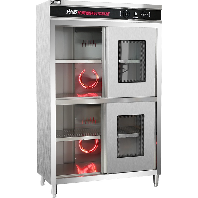 圣托(Shentop)热风循环光波中温消毒柜 食堂多功能保洁储物柜 厨房商用四门消毒碗柜 ZTP1200-CS4