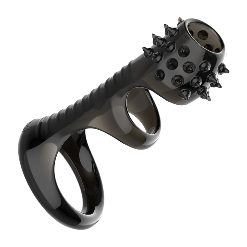 男用狼牙阴茎套锁精环带刺三环锁半开放阻复皮套内部卡沟防脱落增大延时器具露头成人情趣用品男性系列性爱玩具夫妻情侣性道具云曼