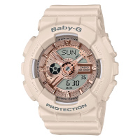 CASIO卡西欧手表 BABY-G 百搭潮流运动女石英表双显防震防水日韩品牌腕表BA-110CP-4APR