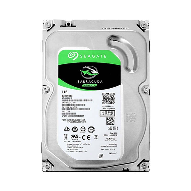 希捷(SEAGATE) 台式机机械硬盘1TB 64MB 7200RPM SATA接口