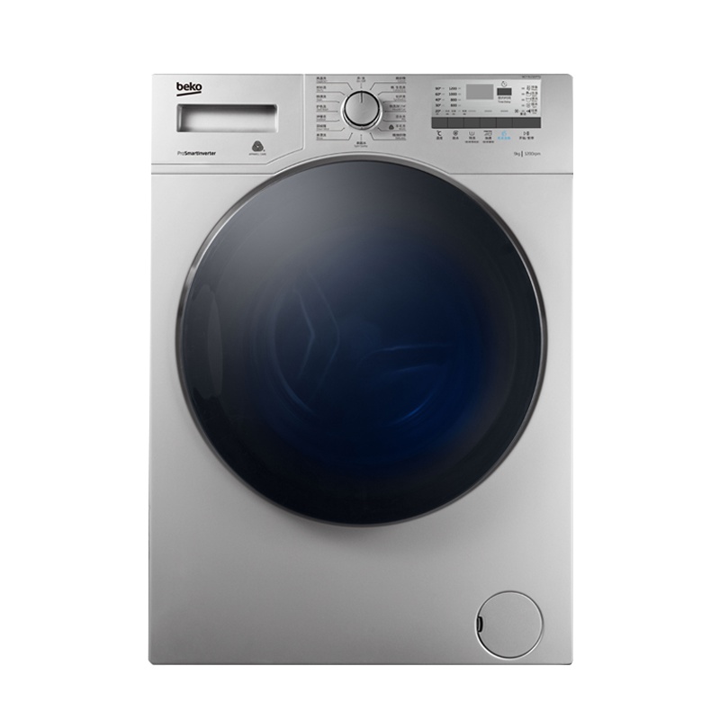 倍科(beko)WCY 91232 PTSI 9公斤 洗衣机 全自动变频滚筒洗衣机 大容量 变频电机(银灰色)