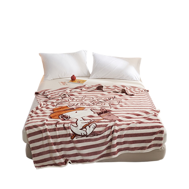 凯诗风尚(CHARSON)毯子 苏宁自营 史努比授权卡通毛毯办公室空调午睡沙发毯子秋冬单人学生宿舍床单