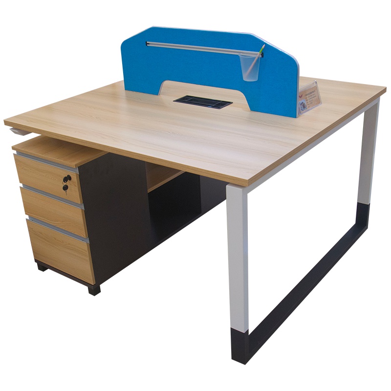 鸿业盛大FSH90-0206B办公家具电脑桌屏风办公桌职员工位卡座简约现代职员办公桌1200L*1200W*1050H