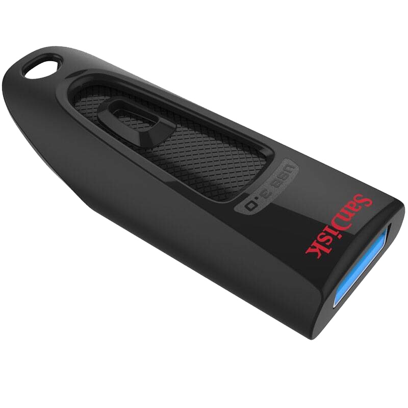 [免邮]闪迪(SanDisk)64GB U盘 USB3.0 CZ48高速推拉商务办公黑色优盘