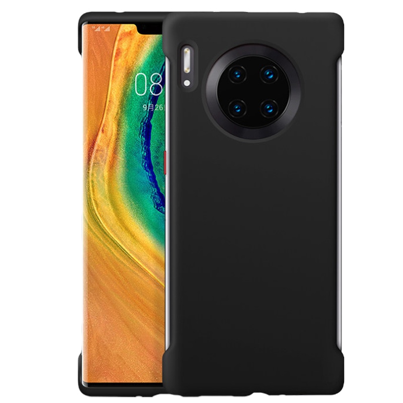 魔画(MOHUA)华为Mate30 E Pro液态硅胶壳 素皮版全包防摔超薄玻璃壳硅胶软边保护壳男女手机套软壳耐脏超薄