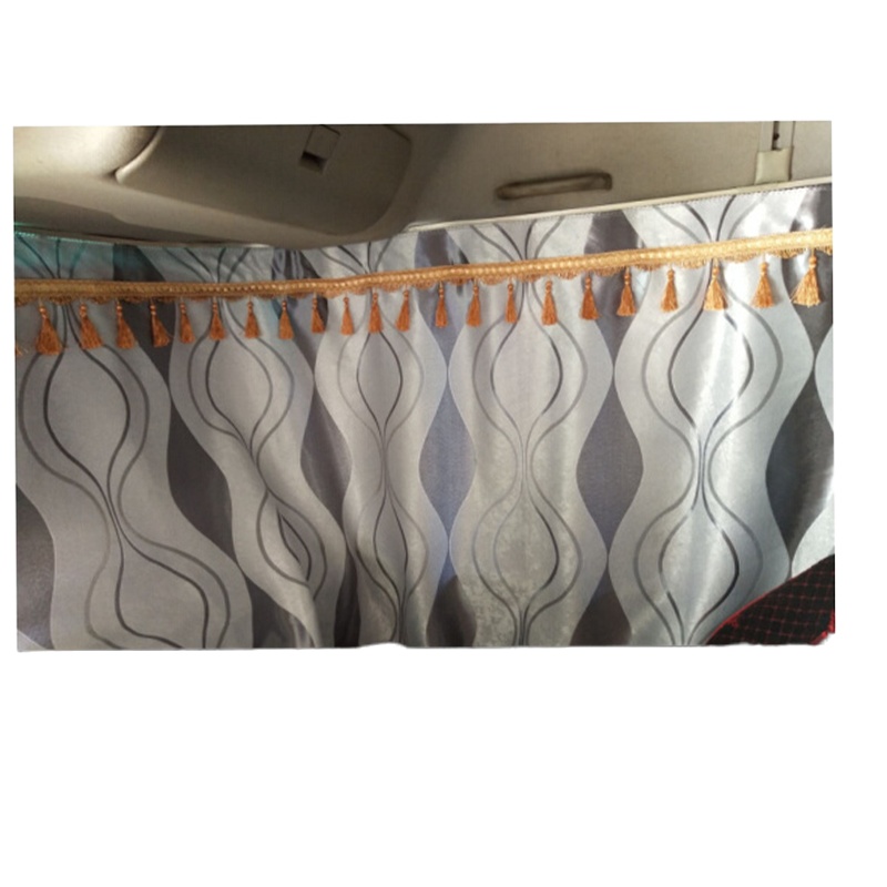 DP 窗帘 灰色遮阳帘 隔热 防晒 汽车窗帘带挂钩 2*0.85(前档+两侧)