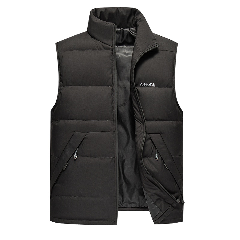 Caldicekris 冬季羽绒马甲2020新款男士保暖潮流立领帅气百搭休闲无袖坎肩马甲外套