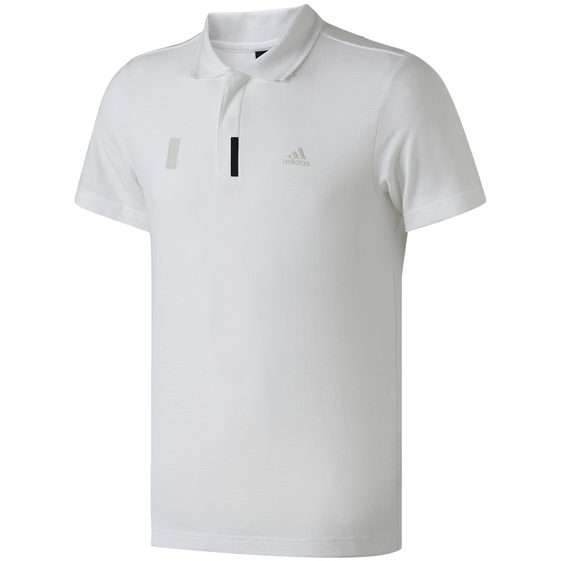 【自营】adidas男服短袖POLO衫白色翻领T恤WJ休闲运动服DW4684
