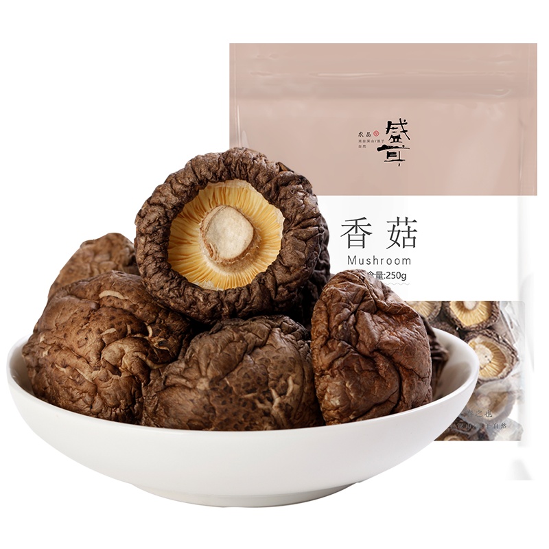 盛耳 香菇干货250g 蘑菇营养菌菇小香菇干金钱菇食用菌类食材特产