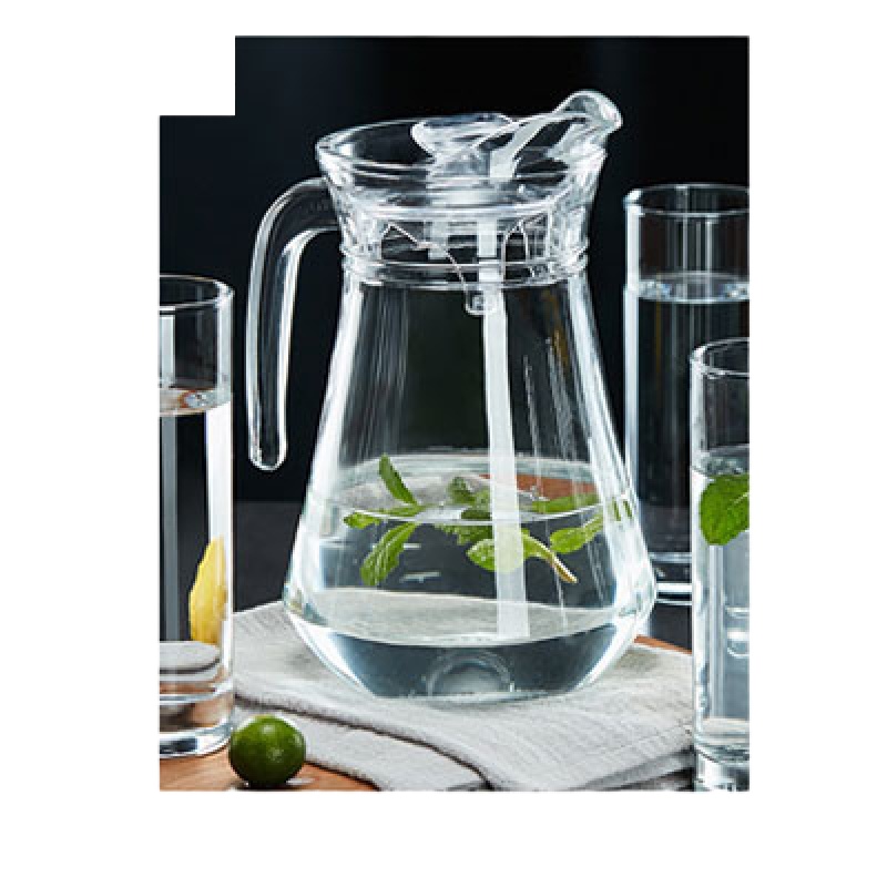 冰水壶耐热高温防爆盛冰水储冷水壶玻璃晾凉茶凉白开水瓶冷热水杯 封后 鸭嘴壶[加厚]1.3收藏送杯垫凉水壶