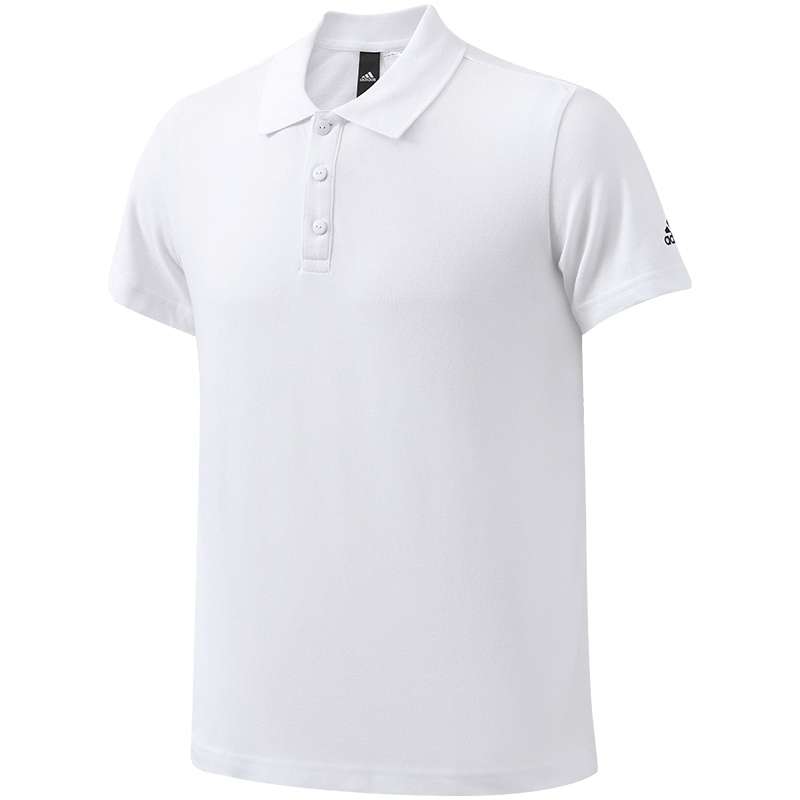 【自营】adidas阿迪达斯男子短袖POLO衫短袖T恤休闲运动服BR1052 L BR1052白色
