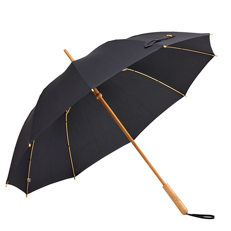 苏宁极物 国风竹柄雨伞超大古风长柄伞中国风复古国潮竹伞直杆伞竹子长柄伞晴雨伞