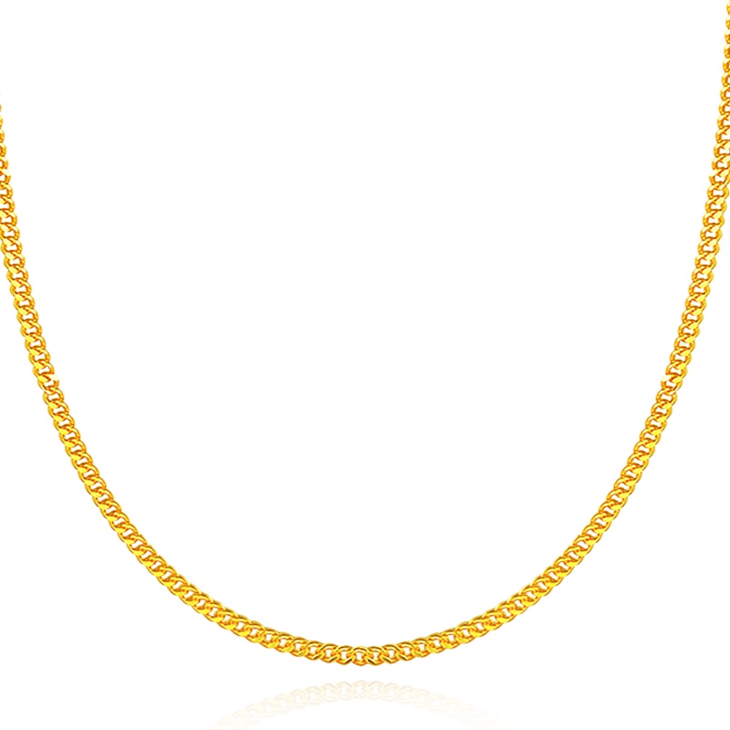 金一 足金999马鞭链男女通用款黄金项链时尚简约送礼(计价)AAC002