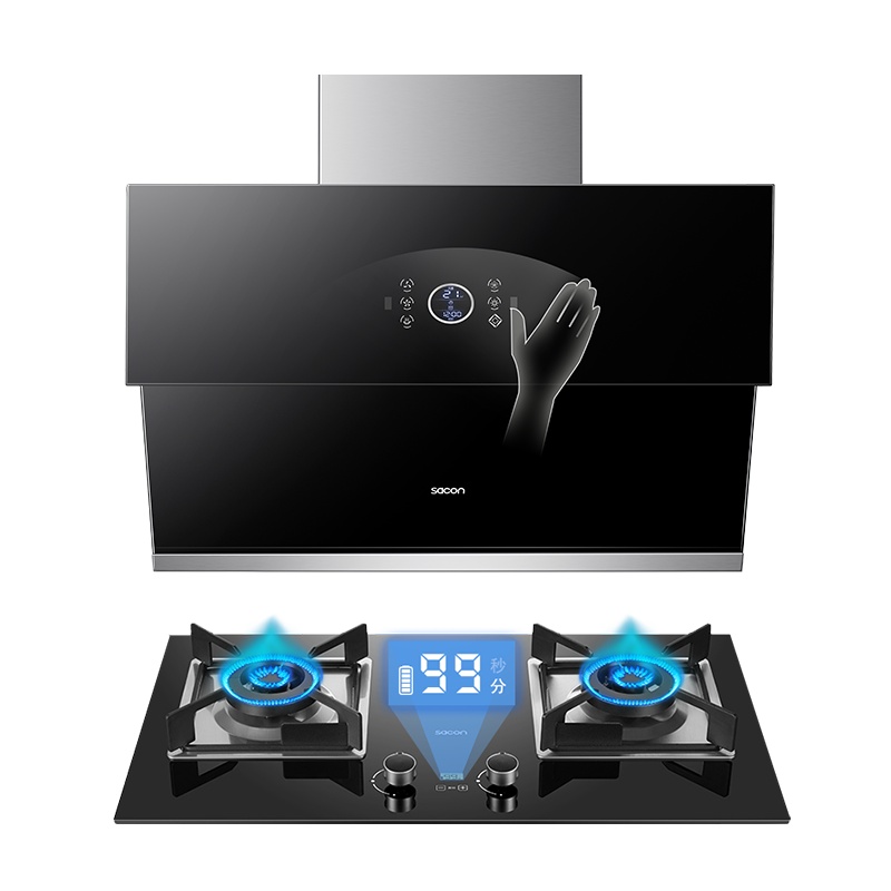帅康(sacon)抽油烟机灶具套餐油烟机烟灶两件套21立方S9502+B15厨房电器侧吸式吸油烟机燃气灶套装煤气灶天然气