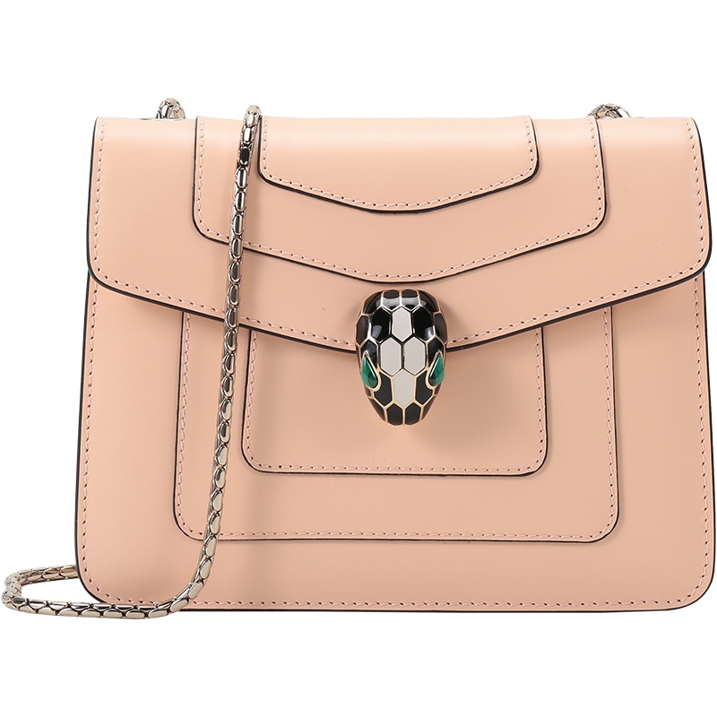 BVLGARI 宝格丽 女士 SERPENTI FOREVER系列牛皮蛇头扣单肩斜挎包小号 290466