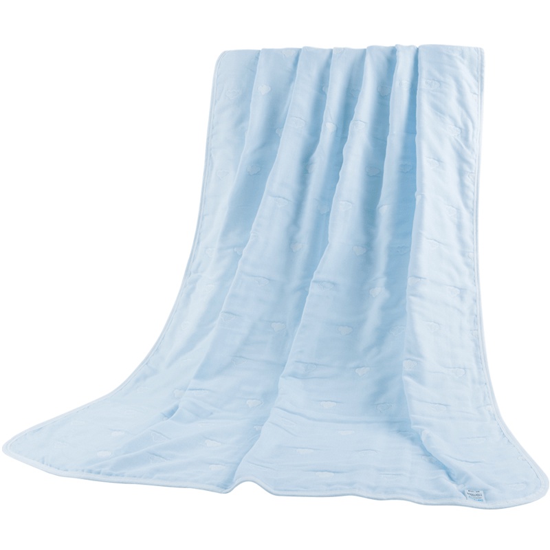 贝贝怡婴幼儿盖毯卡通纯棉纱布浴巾宝宝午睡透气柔软毯子191P525