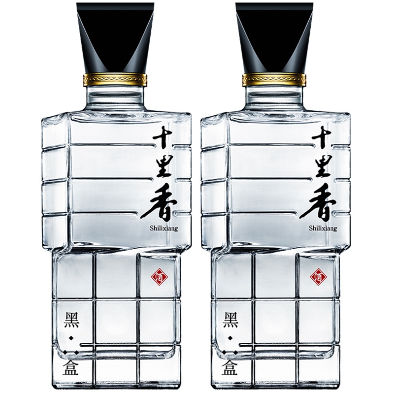 [中华老字号]十里香 52度新黑盒 100ml*2瓶装 浓香型白酒小瓶自饮品鉴酒 沧州特产