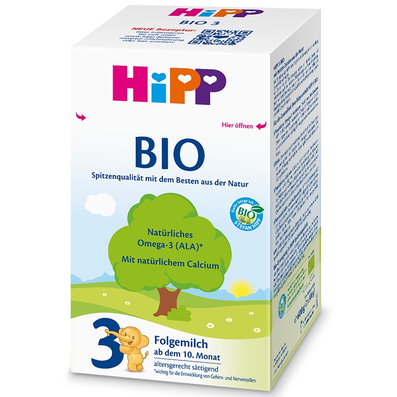 HiPP 德国喜宝 婴儿配方奶粉 有机 3段 (10-12个月) 600g/盒