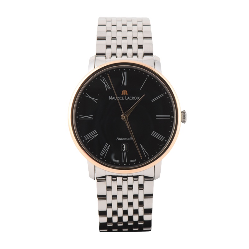 MAURICELACROIX艾美男士黑盘间金日历自动机械表10012556
