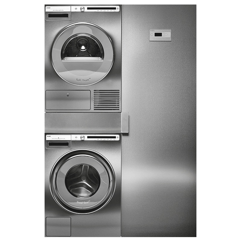 雅士高ASKO欧洲进口家用洗烘套装8kg热泵烘干不锈钢四合一W4086S+T408HDS+HI1153S+DC7784V