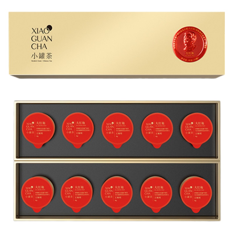 小罐茶金罐特级乌龙茶大红袍茶叶礼盒装40g