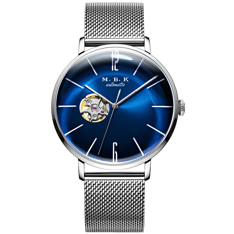 M.B.K欧美品牌男士镂空全自动机械表 男表新款简约时尚手表潮流专柜表1009-1