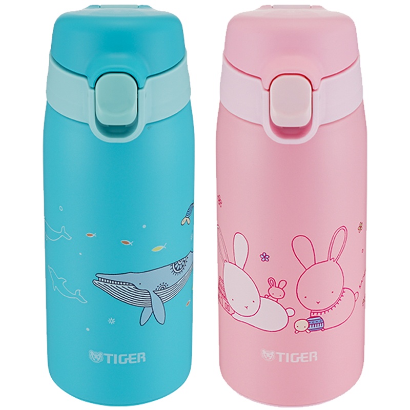 虎牌(tiger)不锈钢真空保温杯 便携 一键开启弹盖杯男女生杯子保温水杯MCT-A035