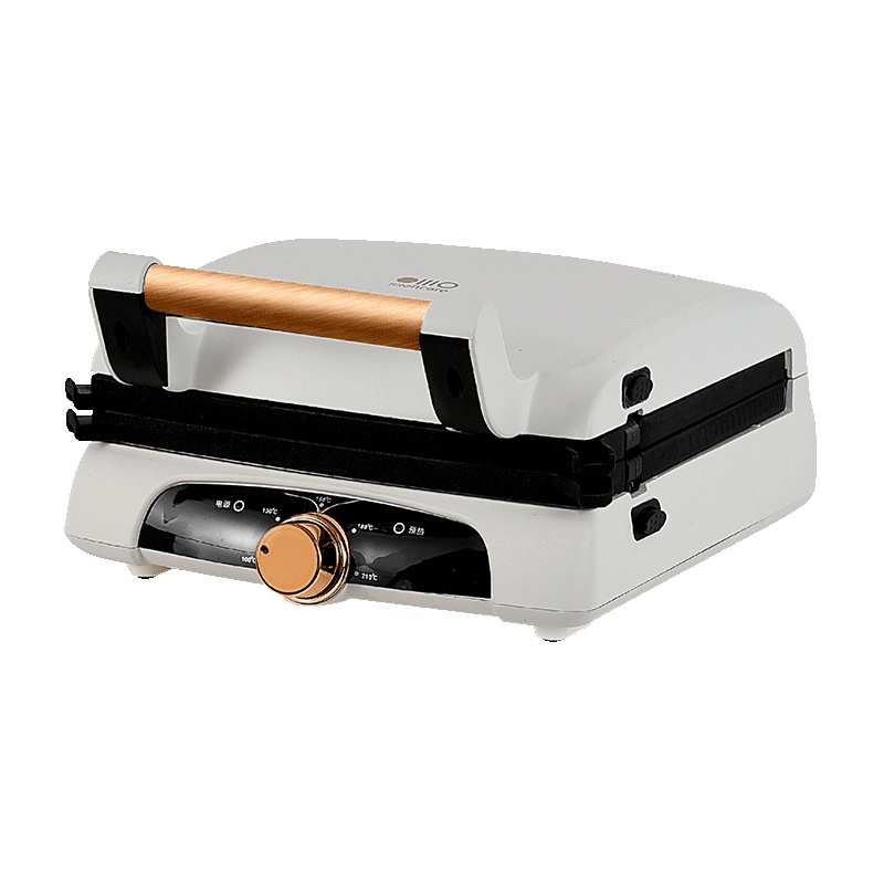 无言(silencare) 家用牛排机煎烤机烤肉机 双盘可拆平面展开 不粘涂层 SC-K306 粉色