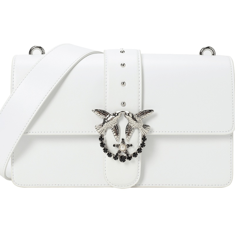 PINKO 品高 女包 LOVE SIMPLY 燕子包 单肩包 斜挎包 1P2176银扣