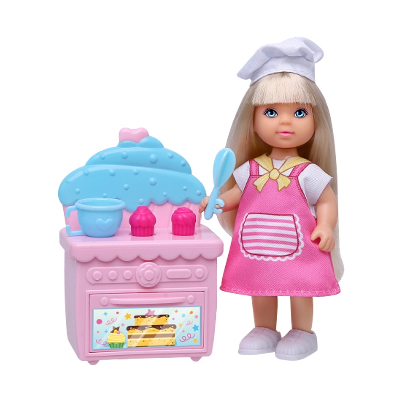 安丽莉美发娃娃小凯莉宠物玩具洋娃娃小号公主玩具(88036安琦琦欢乐点心师)