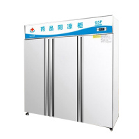 乐创(lecon) 药品阴凉展示柜医药柜药店冷藏冷柜陈列柜药品柜阴凉柜 三门上置压缩机不锈钢门1200L