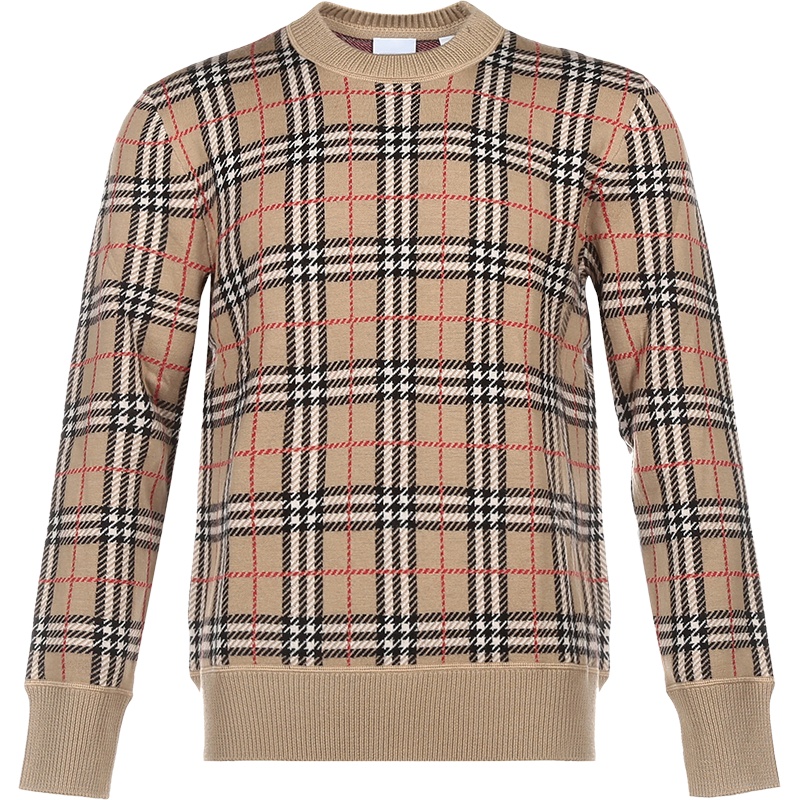 BURBERRY 博柏利 男款 羊毛圆领长袖羊毛衫 80213471