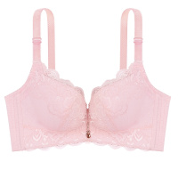 都市丽人舒适锦绣蕾丝深V聚拢侧收无钢圈女士文胸胸罩内衣2B9618
