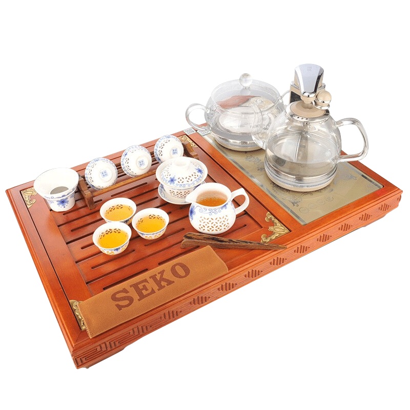 新功(SEKO) F66 配电热茶炉F93 电磁炉 自动 玻璃茶炉 实木茶盘 自动上水