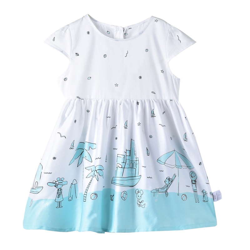 铅笔俱乐部童装2020夏装新款女童短袖连衣裙小童宝宝薄款裙子儿童