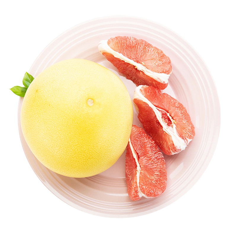 [百果园公司]B级-红肉蜜柚2个礼盒装 净重4.5斤-5斤 福建和平蜜柚 时令水果 此款带少许花皮