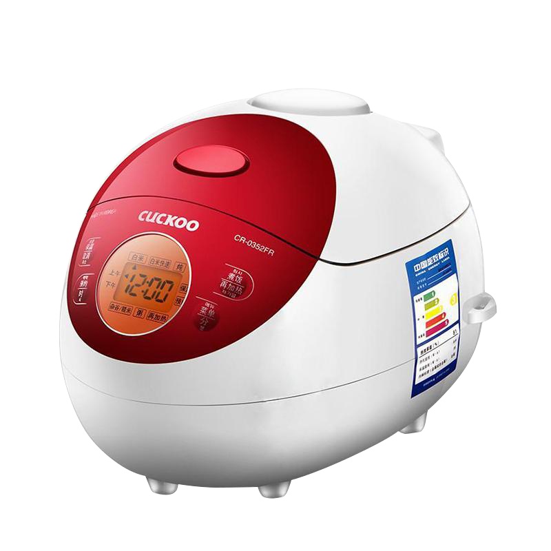 福库(CUCKOO) CR-0352FR智能迷你宝宝饭煲1.5L电饭煲锅,底盘加热,不沾涂层内胆,定时预约功能