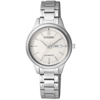 西铁城(CITIZEN)手表 自动机械透底双日历罗马字符女表PD7140-58A