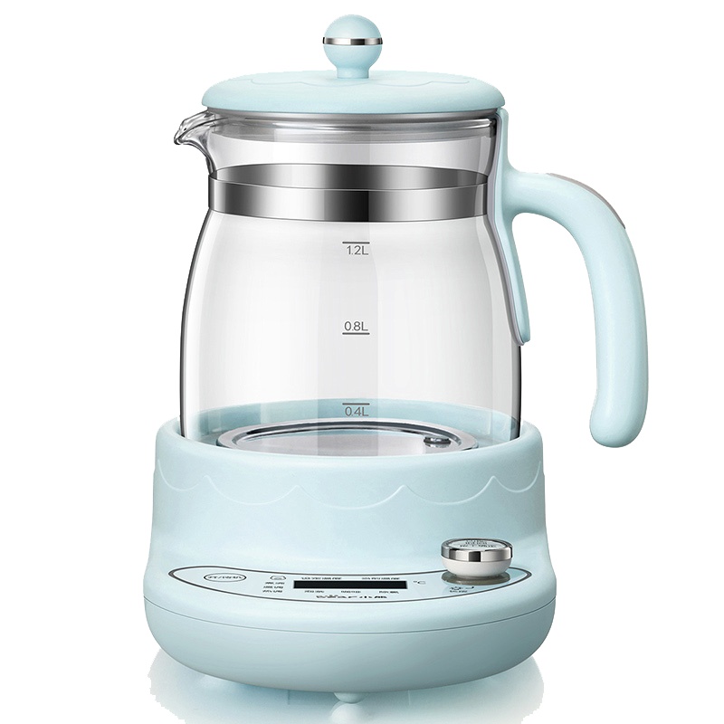 小熊电器(bear)恒温调奶器1.2L暖奶热奶玻璃电水壶TNQ-A12K1蓝色