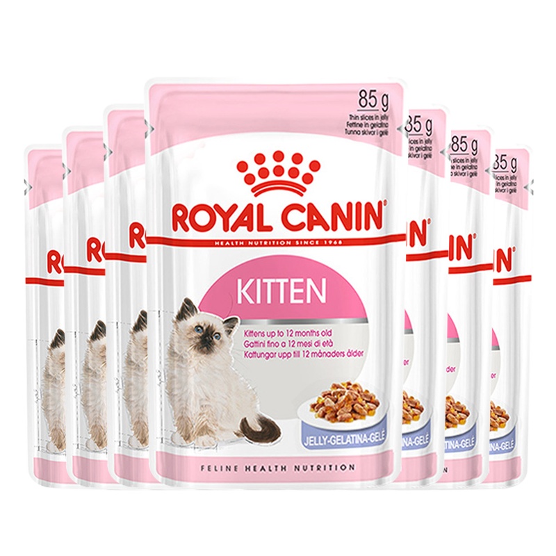 皇家幼年期全价猫粮湿粮(啫喱肉冻)85g×7包