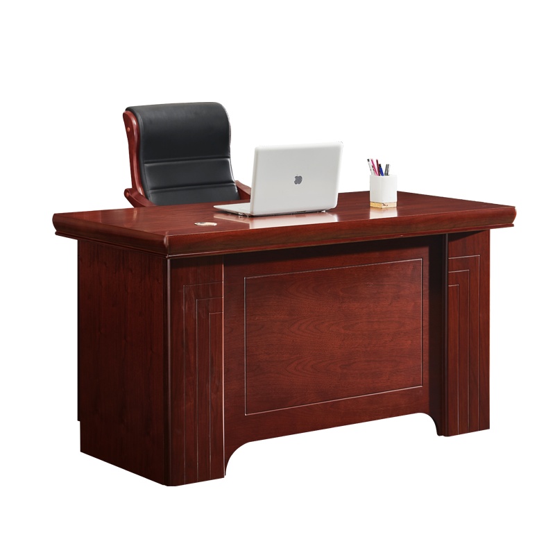 卓澳(ZHUOAO)办公家具老板桌办公桌电脑桌油漆台式商务写字台实木贴皮职员办公桌