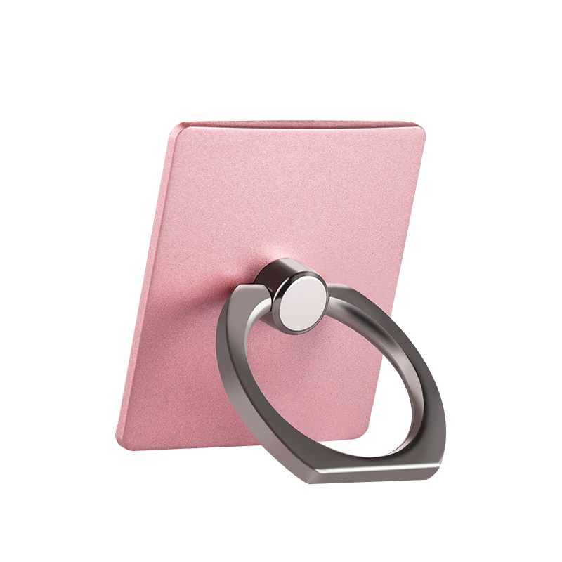 [买2送1]轻万适用苹果8手机支架桌面直播粉色方形荣耀play手机架懒人指环扣拍照金属环8x手机座