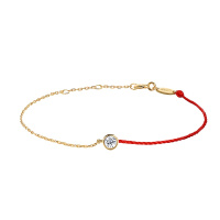 Affiner手链925纯银本命年生肖年红绳ins小众设计感手链AFB2028JS