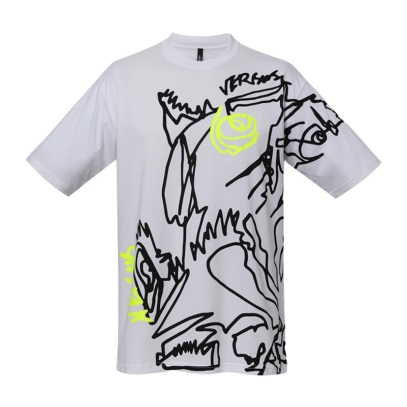 19ss新品 VERSUS VERSACE范思哲 男士撞色涂鸦短袖圆领全棉T恤