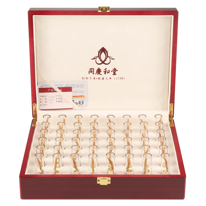 同庆和堂 冬虫夏草 青海玉树精挑品质 正品虫草 4条/克 12g 礼盒装
