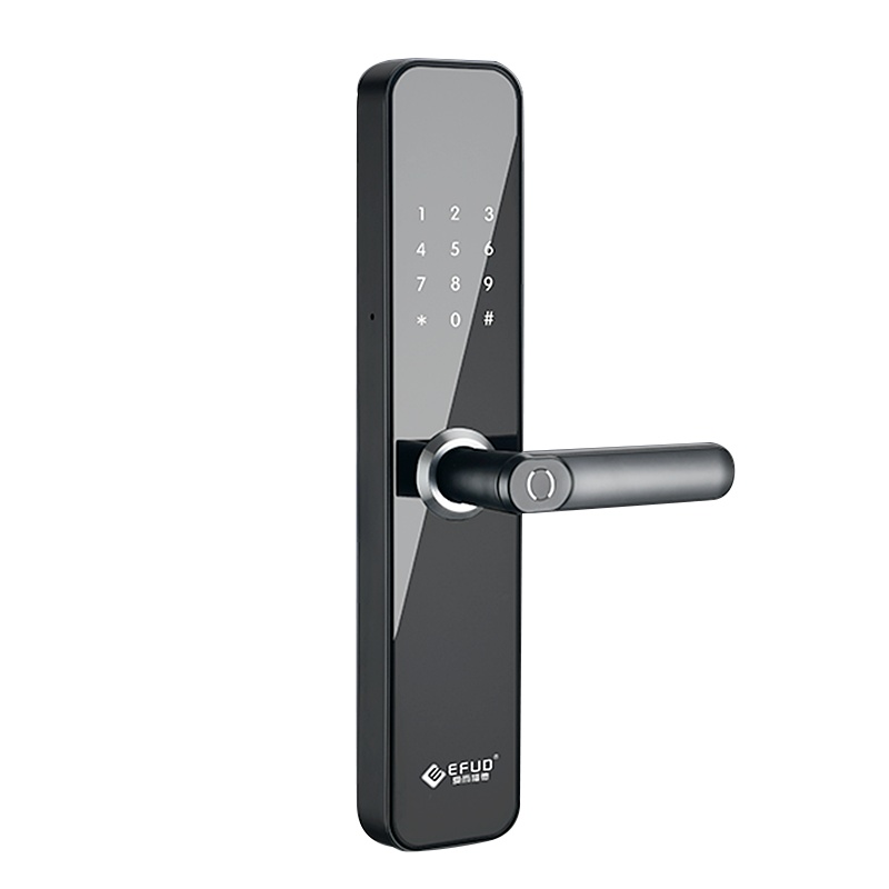 爱而福德(EFUD)E86智能门锁指纹锁密码锁家用全自动智能门锁指纹锁密码锁防盗门锁电子锁感应卡识别宝石黑