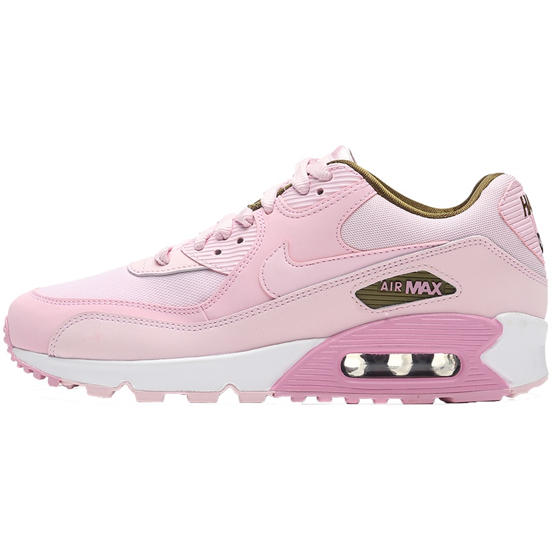 NIKE女鞋休闲鞋AIR MAX 90气垫女神粉跑步运动鞋881105